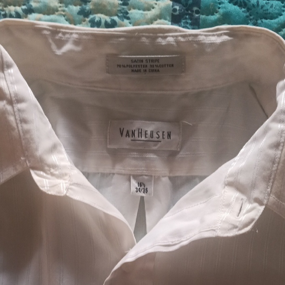 Vintage Van Heusen Men's White Shirt